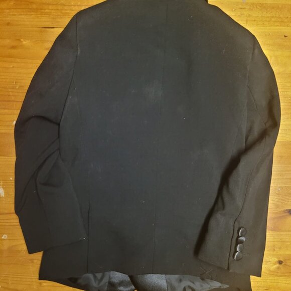 Zara Boys Black Blazer Jacket with shiny collar Size 5 - Picture 2 of 9